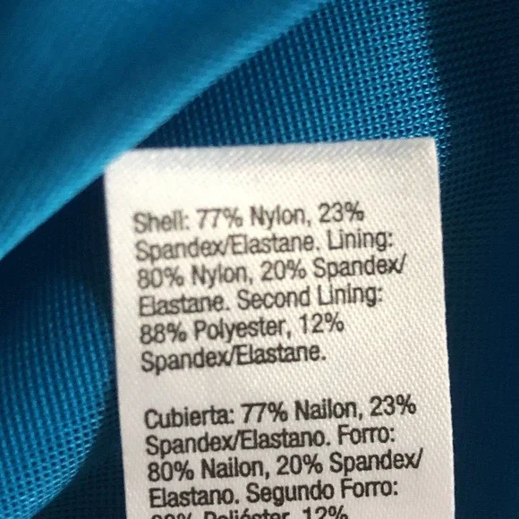 Spanx Halter Swimsuit One Piece Bayside Blue Shaping Slimming Belted Beauty - Picture 12 of 16